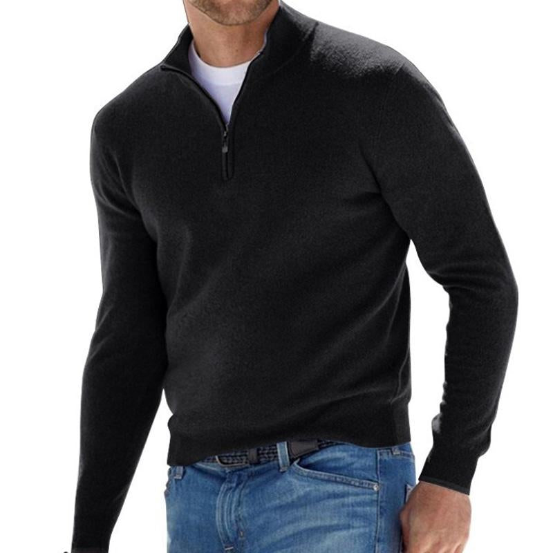 Half-Zip Sweater | Cotton Blend | Stylish and Comfortable