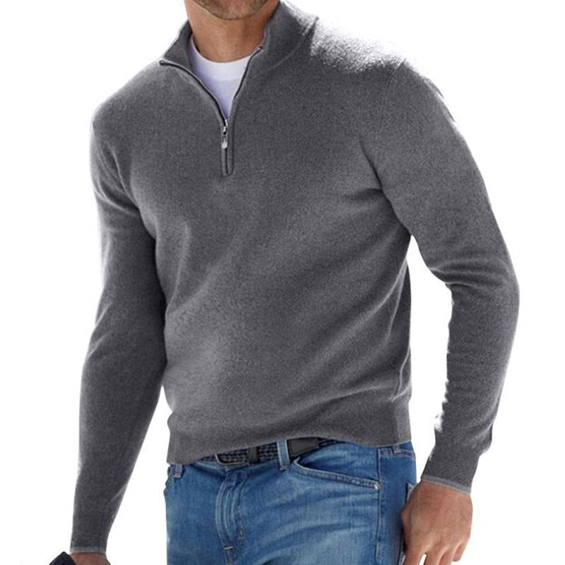 Half-Zip Sweater | Cotton Blend | Stylish and Comfortable