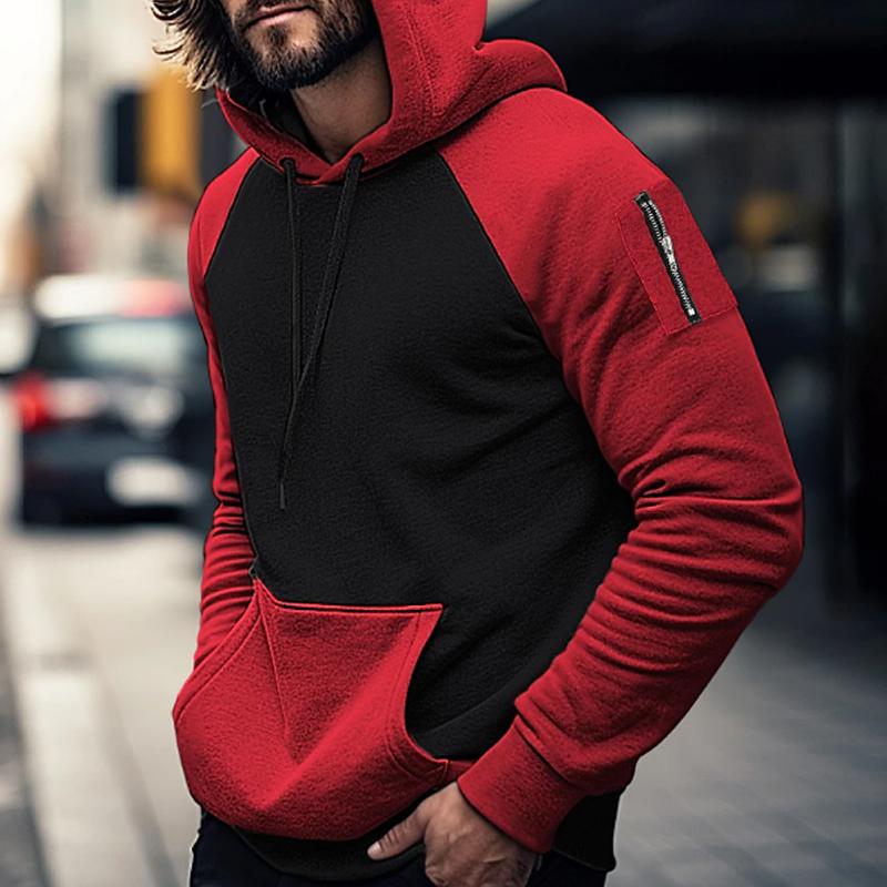 Colour-Block Hoodie | Cotton Blend | Bold and Comfortable